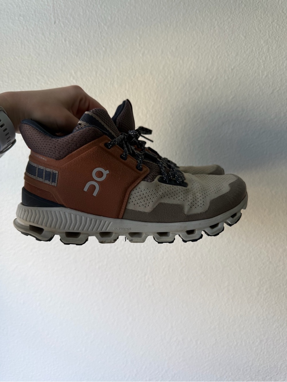 On Clohd Running Cloudventure Trail Shoe — Brown/Beige